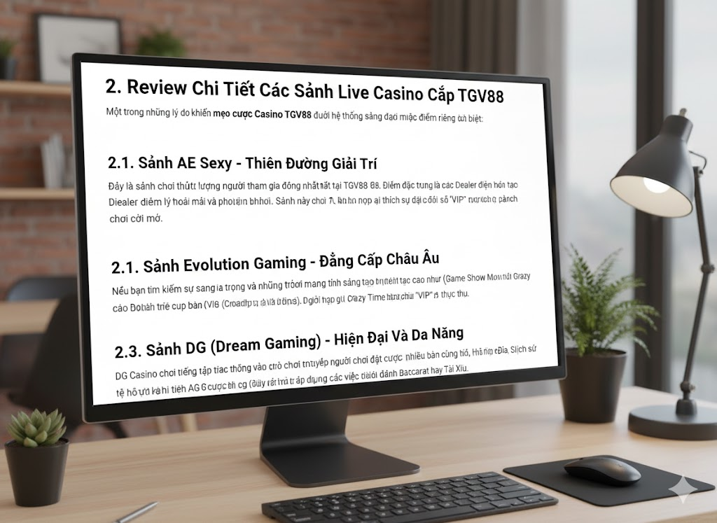 Review Chi Tiết Các Sảnh Live Casino Đẳng Cấp Tại TGV88