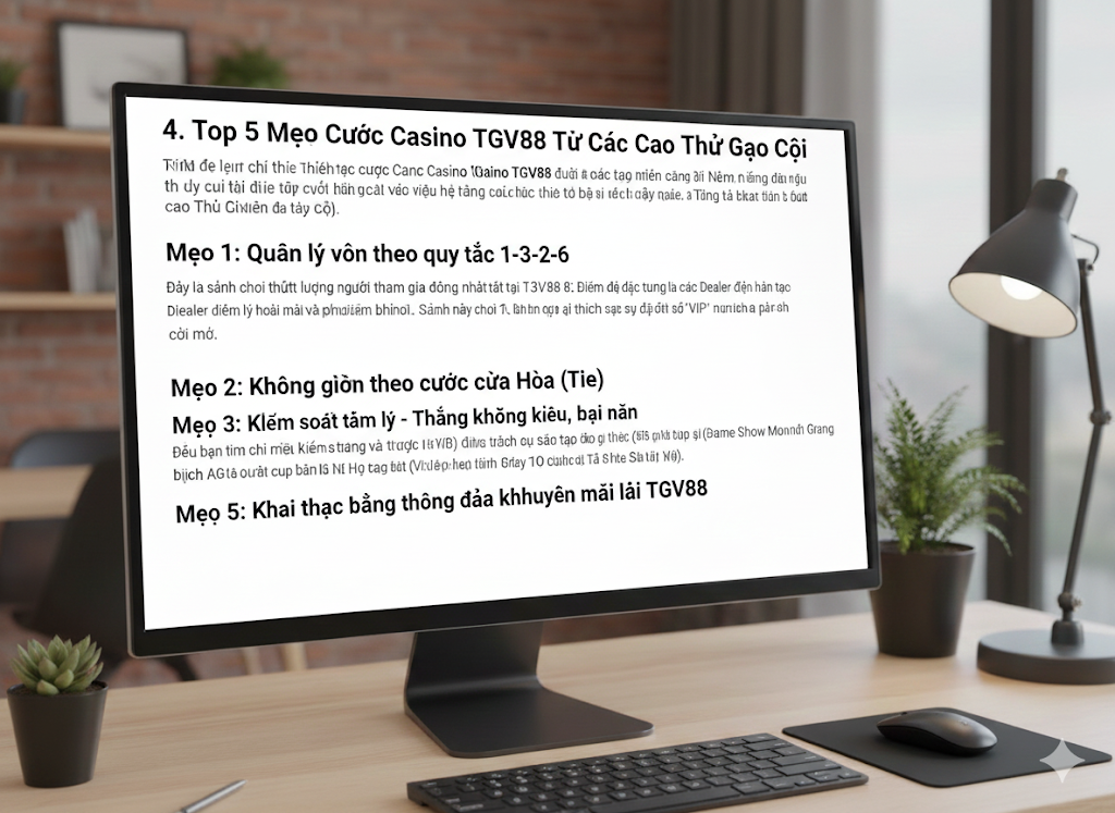 Top 5 Mẹo Cược Casino TGV88 Từ Các Cao Thủ Gạo Cội